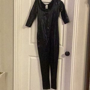 Black cat woman jumpsuit